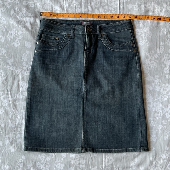 RW&CO Dark Denim A-Line Skirt - Picture 7 of 9